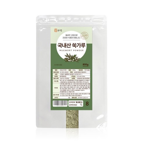 윤고집 국내산 쑥가루 100%, 800g, 1개
