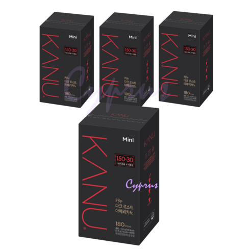 카누 미니 다크 로스트 아메리카노, 0.9g, 180개입, 4개