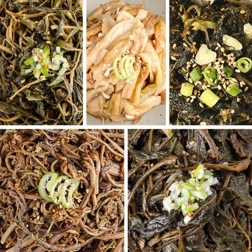 피아골미선씨 산나물반찬 완제품 150gx5종세트 탐방 피아골미선씨