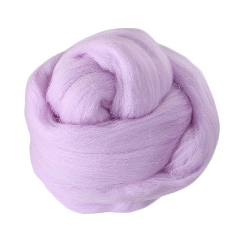 [모핸] 양모 (100g)/ 양모펠트 니들 펠트 DIY 공예 실 만들기, 16.라벤더, 1개
