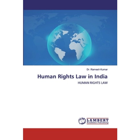 Human Rights Law in India Paperback, LAP Lambert Academic Publishing