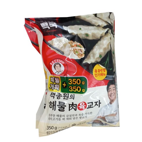 빽쿡 홍콩반점 해물육교자 350g x 2입, 2개