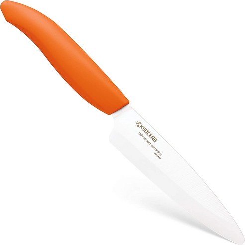 교세라 세라믹칼 이유식칼 주방칼 11cm, 교세라 11cm 세라믹칼/오렌지, 1개