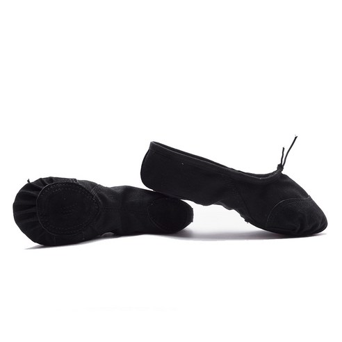 남자 발레 댄스 신발 성인 체조 연습 요가 고양이 발톱 댄스 신발 소프트 베이스 댄스 신발, 34, 가죽머리-블랙