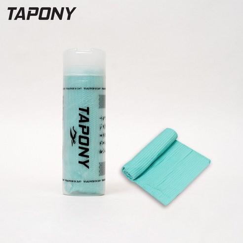 TAPONY 신형 3D 습식스포츠타올 타월 스포츠타월 수영수건 헬스 타올, 1개, 민트
