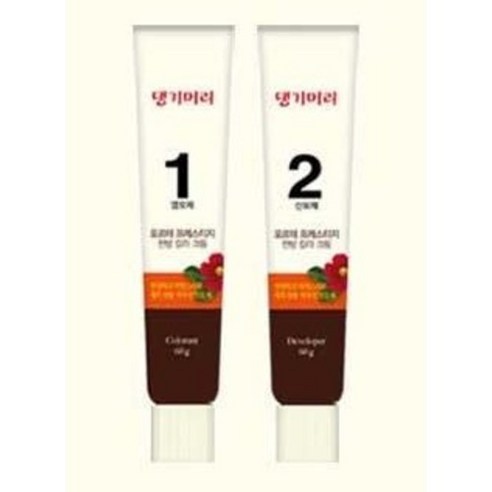 브라운계열의 모든모발에 사용할 수 있는 크림타입의 한방칼라크림