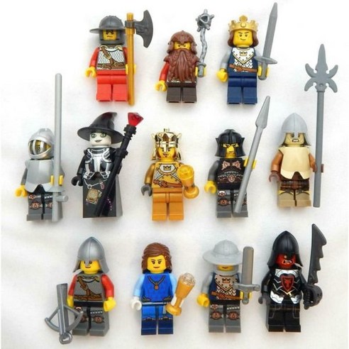 레고테크닉 레고스타워즈 레고프렌즈 파워정품 Booster Bricks 4 Random Lego Castle Minifigures - with Weapon Accessories My