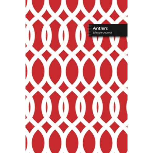 Antlers Lifestyle Journal Blank Write-in Notebook Dotted Lines Wide Ruled Size (A5) 6 x 9 In (Red) Paperback, Blurb