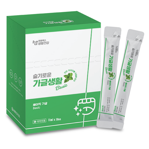 휴플렉스 슬기로운 가글생활 베이직, 30개, 11ml