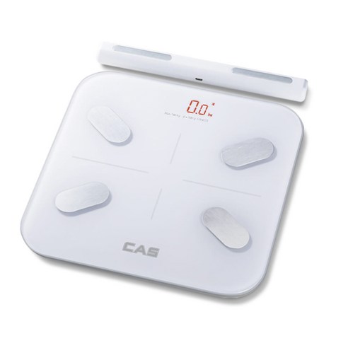 카스 스마트 체중계 LED 블루투스 체지방 측정기, 1개, 화이트, 카스 EBFA-S1