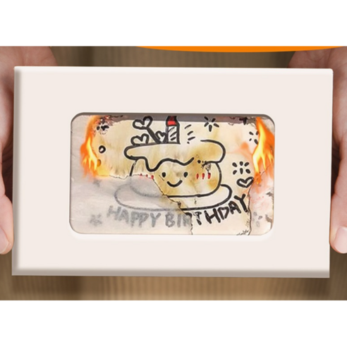 소단 깜짝이벤트 생일 답례품 부모님 감동 청첩장 여자친구 프로포즈 카드편지 세트, 2개, 화이트