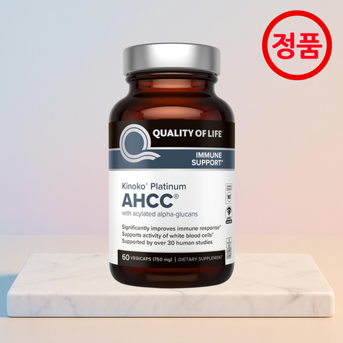 퀄리티오브라이프 AHCC 키노코 플래티넘 750mg 60캡슐
