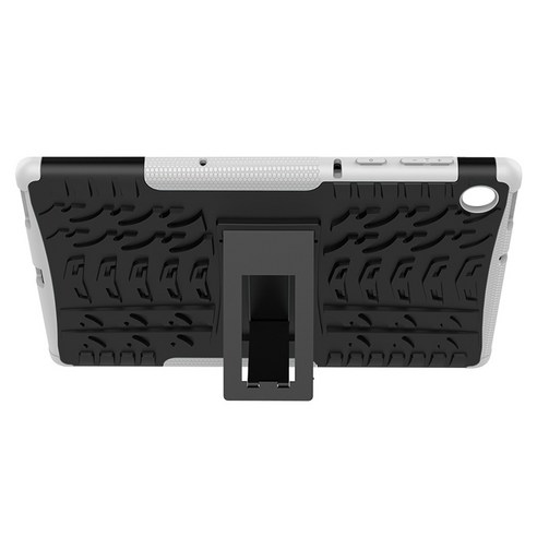 Lenovo M10 Plus X606 10.3 인치 태블릿 케이스 방지 방지 케이스 타블렛 스탠드 용 태블릿 케이스, 하얀, 하나
