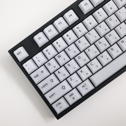 그린 화이트 안개 매트 키캡: 당신의 키보드를 예술 작품으로 승화시키다
