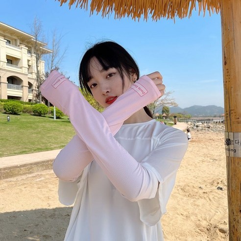 ZZJJC 선블라인드 아이스 여 ins 통기팔 토시 아이스에 롱 슬리브, 그라데이션 파우더