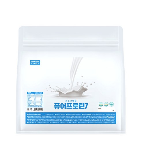 프로틴스토리 포대유청 맛있는 단백질 퓨어프로틴7 1kg 무맛, 1개