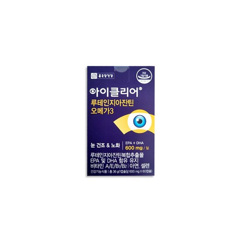 아이클리어 루테인 지아잔틴 오메가3, 60정, 36g, 3개