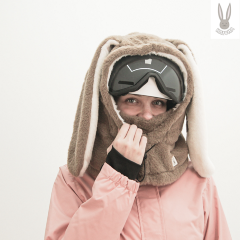 겨울 스포츠를 위한 필수템, 하토마 버니보니 스노우보드 헬멧커버 스키워머