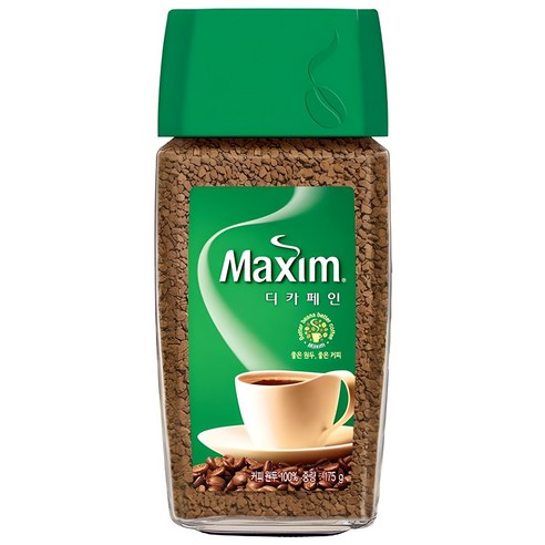 맥심 디카페인 커피원두 병, 175g, 1개