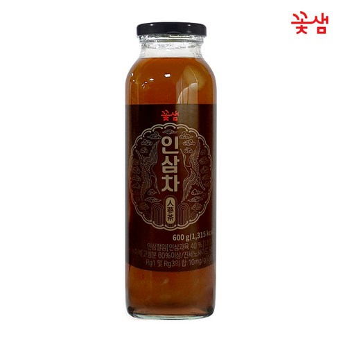 꽃샘 인삼차, 600g, 3개, 1개입