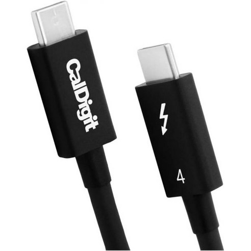 칼디짓 CalDigit 인텔 인증 썬더볼트4 Thunderbolt 4 USB 4 케이블 40Gbps 100W, 2 Meter 6.56 Feet/ Thunderbolt, 1개