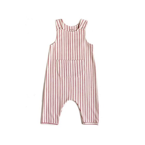 PEHR Overall Stripes Away 다크 핑크 / 12-18개월