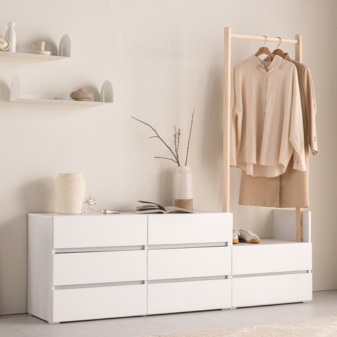 공간에 스며드는 자연, 아씨방가구 피노 와이드 3단 서랍장 1200