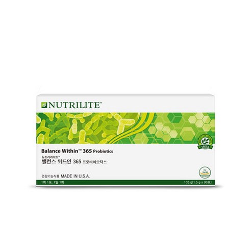 암웨이 유산균 밸런스위드인 프로바이오틱스는 건강기능식품으로 소장 건강에 도움을 주는 제품입니다.