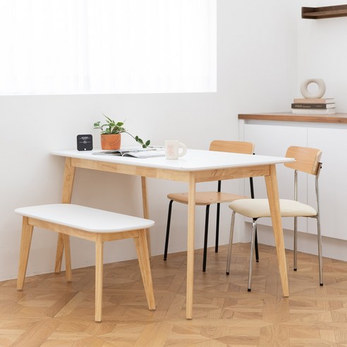 디자인제이 레브 4인 직사각 식탁 테이블 1400, 완벽한 식탁의 조건 1400식탁