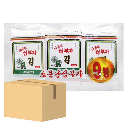 소문난삼부자도시락용김 [9단x12팩] 1박스, 1개, 432g