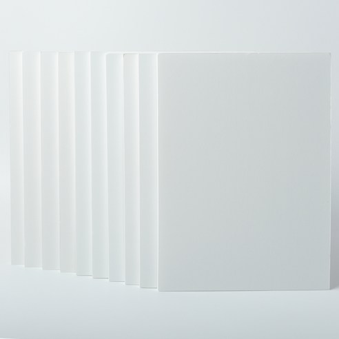 A4 재단 백색 폼보드 10T 210x300mm, 10개, 10mm