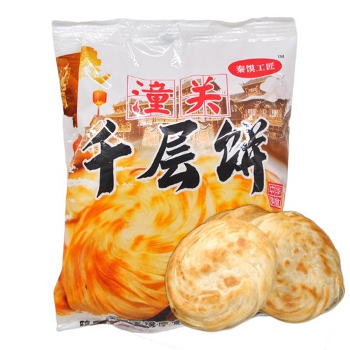 홍홍 중국식품 동관 천층병 500g (5개입) 밀가루떡 챈청빙 중국아침식사 중국빵