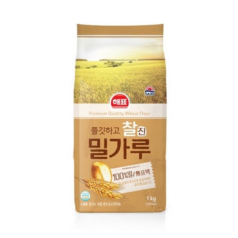 사조대림 찰진밀가루 1kg X 3개