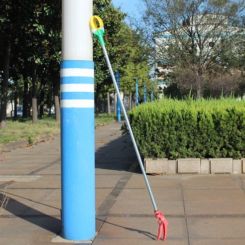 사과 장대 도구 과일 집게형 수확기 따는, 1미터 두께 한 마디 적과기