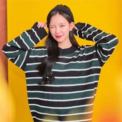 오] 레귤러 단가라 니트