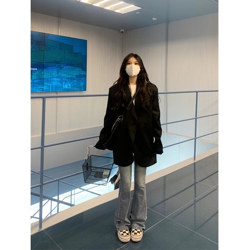 여성용 봄 가을 빅사이즈 간절 양복 재킷 캐주얼 데일리 루즈핏 정장 재킷