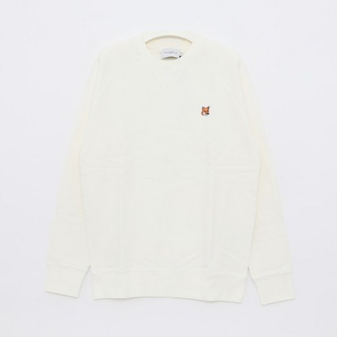 메종키츠네  MAISON KITSUNE [명품]메종키츠네 23FW 폭스 패치 맨투맨 에쿠르 AM00303KM0001 P700 AM00303KM0001P700