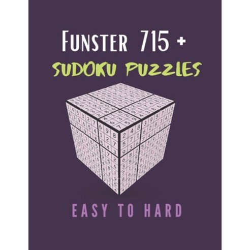 Funster 715+ Sudoku Puzzles Easy to Hard: Sudoku Puzzle Book of Fun ...