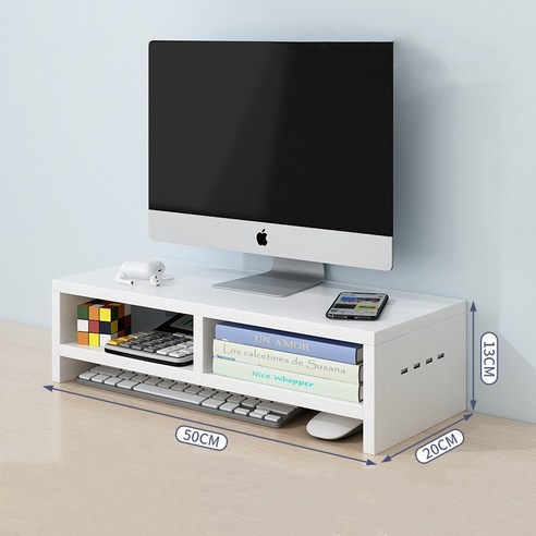 업무 공간을 최적화하고 편안함과 효율성을 향상시키는 DND 마켓의 모니터 받침대 컴퓨터 테이블 선반