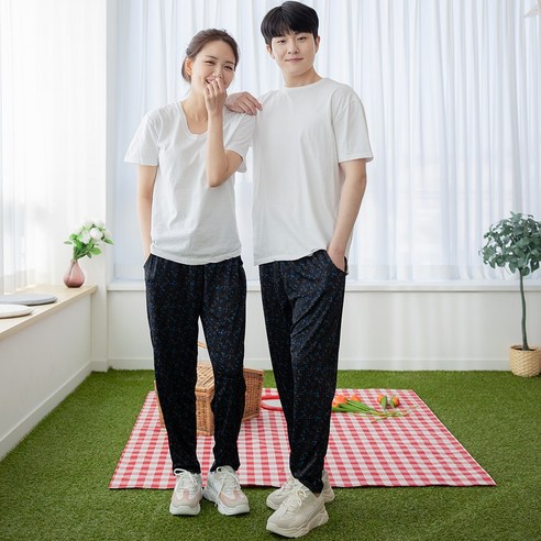 우일인견 공용 아이스 9부냉장고 주머니바지 2매