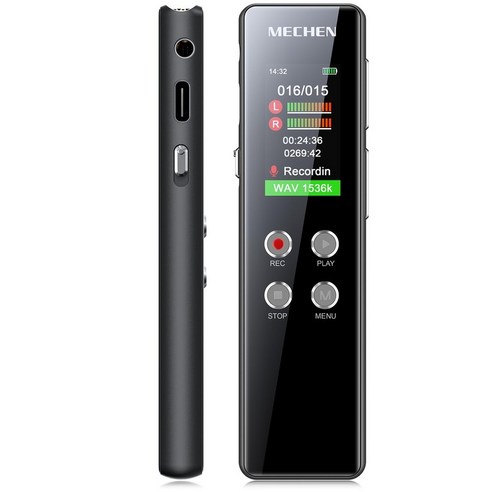 64GB 소형 보이스 레코더 MECHEN IC 녹음기 1536kbps 음질 내장 스피커 미니 녹음 디바이스 원 버튼 녹음 편리한 회의나 학습에 적합한 블랙 컴팩트 녹음기 일본어 취급 설명서 첨부 단추녹음기 64GB 소형 보이스 레코더 MECHEN IC 녹음기 1536kbps 음질 내장 스피커 미니 녹음 디바이스 원 버튼 녹음 편리한 회의나 학습에 적합한 블랙 컴팩트 녹음기 일본어 취급 설명서 첨부 단추녹음기