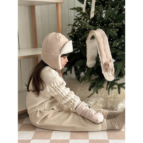 따뜻함과 안전함을 동시에, 뚜뚜아트 아기 방한 패딩 모자