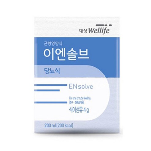 대상웰라이프 이엔솔브 당뇨식 당뇨 환자영양식 식사대용, 60개, 200ml