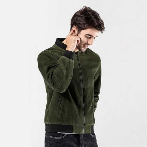 남성용 오버사이즈 플러스 사이즈 재킷 긴팔 심지 코튼 캐주얼 코트 한국 패션 의류 2021