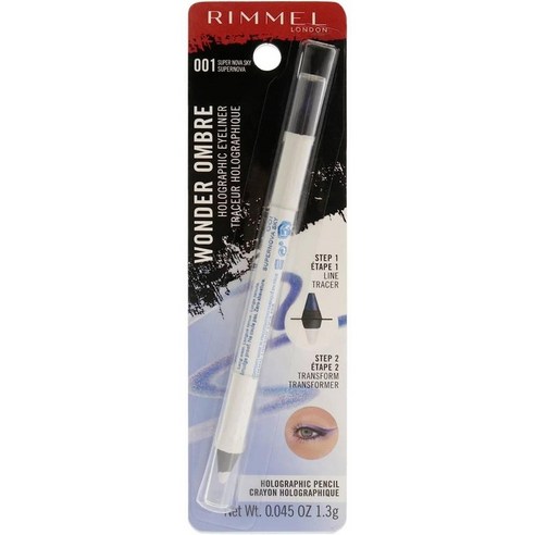 Rimmel London 원더 옴브레 홀로그래픽 아이라이너 001 슈퍼 노바 스카이 영국화장품직구 1.3g, 11개