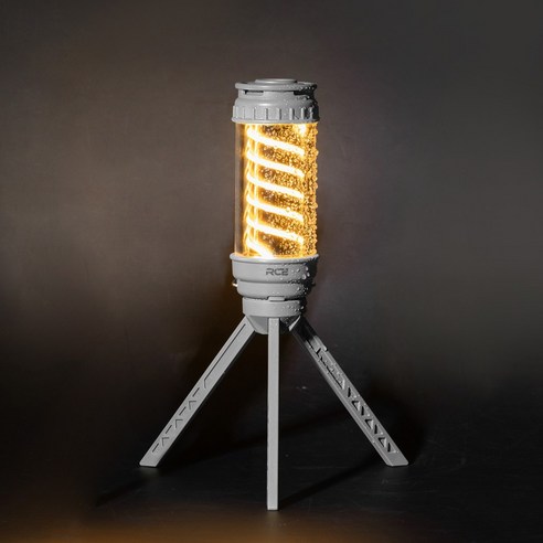 로티캠프 쉐이드 캠핑랜턴 충전식 스탠드 2in1 LED, 1개, 그레이