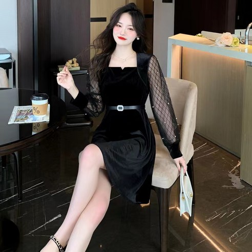 클래식한 우아함을 위한 빅사이즈 단아한 정장 원피스