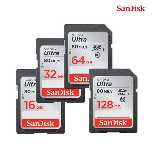 샌디스크 SD카드 CLASS10 울트라 SDUNC 메모리카드, 64GB