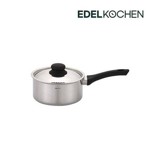 에델코첸 통3중 스텐레스 304 얼티밋 미러 냄비 프라이팬 전골냄비 양수 편수, 18cm, 1개