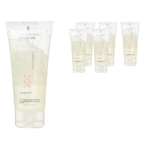 지오바니 L.A. 내추럴 스타일링 젤 강한 고정력, 60ml, 6개
